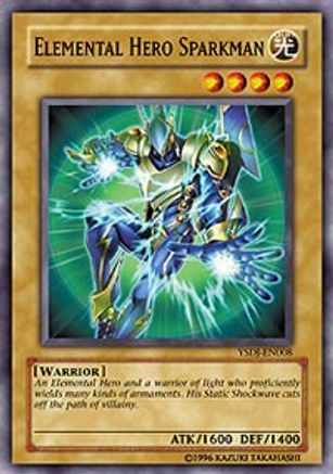 Elemental HERO Sparkman (YSDJ-EN008) - Starter Deck: Jaden Yuki 1st Edition