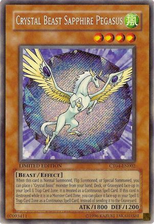 Crystal Beast Sapphire Pegasus (CT04-EN002) - 2007 Collectors Tin Limited