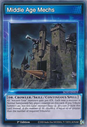 Middle Age Mechs (SGX1-ENS12) - Speed Duel GX: Duel Academy Box 1st Edition