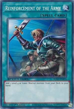 Reinforcement of the Army (A) (SGX1-ENA14) - Speed Duel GX: Duel Academy Box 1st Edition