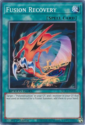 Fusion Recovery (SGX1-ENA16) - Speed Duel GX: Duel Academy Box 1st Edition