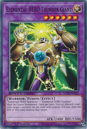 Elemental HERO Thunder Giant (SGX1-ENA22) - Speed Duel GX: Duel Academy Box 1st Edition