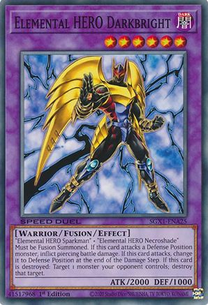 Elemental HERO Darkbright (SGX1-ENA25) - Speed Duel GX: Duel Academy Box 1st Edition