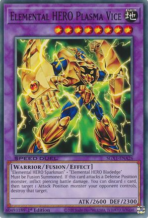 Elemental HERO Plasma Vice (SGX1-ENA26) - Speed Duel GX: Duel Academy Box 1st Edition