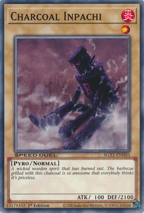 Charcoal Inpachi (SGX1-ENH03) - Speed Duel GX: Duel Academy Box 1st Edition