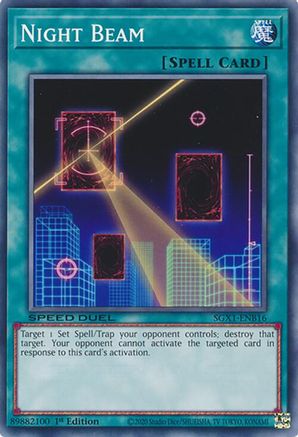 Night Beam (SGX1-ENB16) - Speed Duel GX: Duel Academy Box 1st Edition