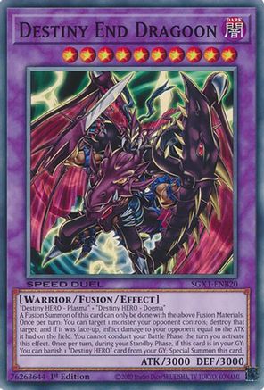 Destiny End Dragoon (SGX1-ENB20) - Speed Duel GX: Duel Academy Box 1st Edition