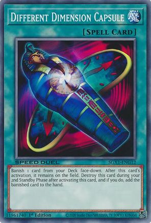 Different Dimension Capsule (SGX1-ENG12) - Speed Duel GX: Duel Academy Box 1st Edition