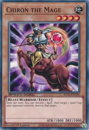 Chiron the Mage (SGX1-ENC05) - Speed Duel GX: Duel Academy Box 1st Edition