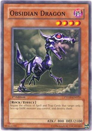 Obsidian Dragon (PTDN-EN023) - Phantom Darkness 1st Edition