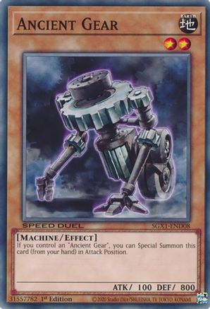 Ancient Gear (SGX1-END08) - Speed Duel GX: Duel Academy Box 1st Edition