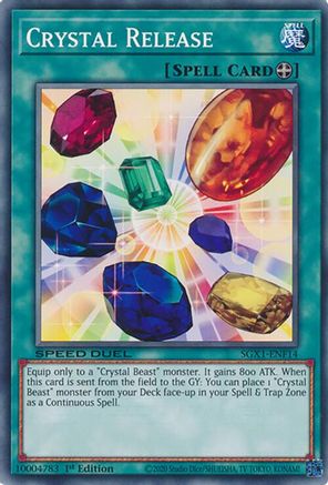Crystal Release (SGX1-ENF14) - Speed Duel GX: Duel Academy Box 1st Edition