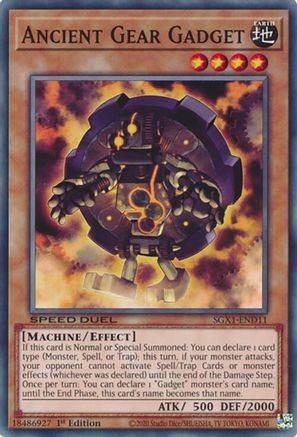 Ancient Gear Gadget (SGX1-END11) - Speed Duel GX: Duel Academy Box 1st Edition