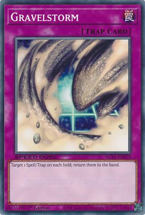 Gravelstorm (SGX1-ENF19) - Speed Duel GX: Duel Academy Box 1st Edition