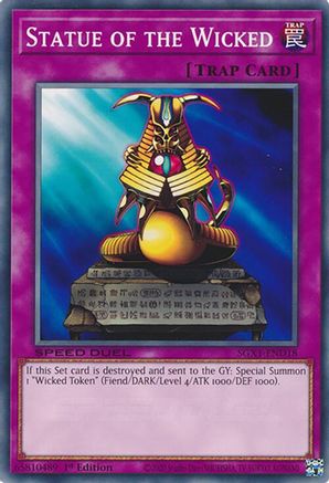 Statue of the Wicked (SGX1-END18) - Speed Duel GX: Duel Academy Box 1st Edition