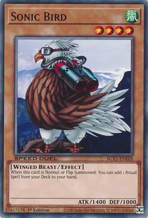 Sonic Bird (SGX1-ENE03) - Speed Duel GX: Duel Academy Box 1st Edition