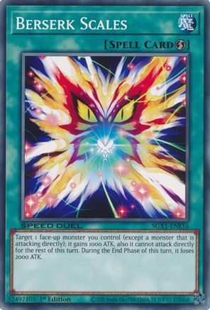 Berserk Scales (SGX1-ENE16) - Speed Duel GX: Duel Academy Box 1st Edition