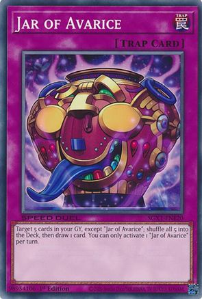 Jar of Avarice (SGX1-ENE20) - Speed Duel GX: Duel Academy Box 1st Edition