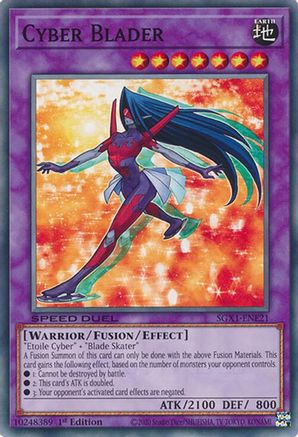 Cyber Blader (SGX1-ENE21) - Speed Duel GX: Duel Academy Box 1st Edition