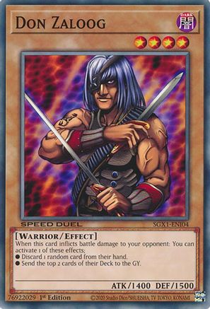 Don Zaloog (SGX1-ENI04) - Speed Duel GX: Duel Academy Box 1st Edition