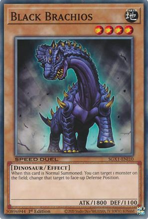 Black Brachios (SGX1-ENI10) - Speed Duel GX: Duel Academy Box 1st Edition