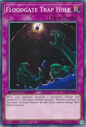 Floodgate Trap Hole (SGX1-ENI23) - Speed Duel GX: Duel Academy Box 1st Edition
