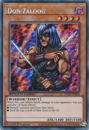 Don Zaloog (Secret Rare) (SGX1-ENI04) - Speed Duel GX: Duel Academy Box 1st Edition