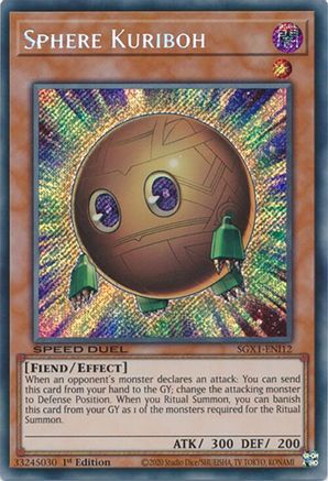 Sphere Kuriboh (Secret Rare) (SGX1-ENI12) - Speed Duel GX: Duel Academy Box 1st Edition
