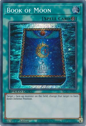 Book of Moon (Secret Rare) (SGX1-ENI15) - Speed Duel GX: Duel Academy Box 1st Edition