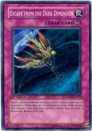 Escape from the Dark Dimension (PTDN-EN072) - Phantom Darkness 1st Edition