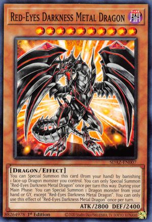 Red-Eyes Darkness Metal Dragon (SDAZ-EN007) - Structure Deck: Albaz Strike 1st Edition