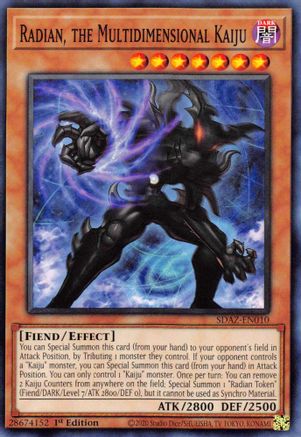 Radian, the Multidimensional Kaiju (SDAZ-EN010) - Structure Deck: Albaz Strike 1st Edition