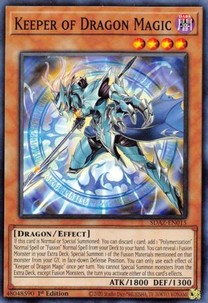 Keeper of Dragon Magic (SDAZ-EN015) - Structure Deck: Albaz Strike 1st Edition