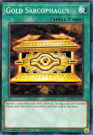 Gold Sarcophagus (SDAZ-EN027) - Structure Deck: Albaz Strike 1st Edition