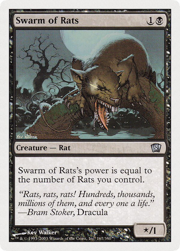 Swarm of Rats (8ED-167) - 8th Edition Foil