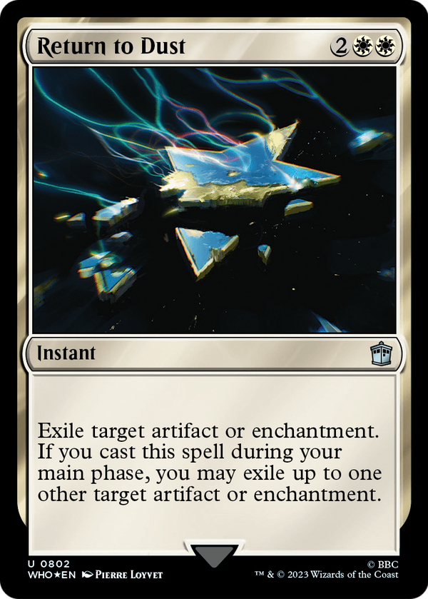 Return to Dust (Surge Foil) (WHO-802) - Doctor Who Foil