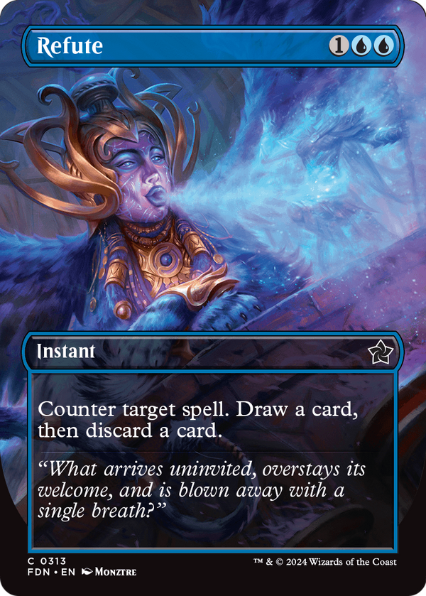 Refute (Borderless) (FDN-313) - Foundations Foil