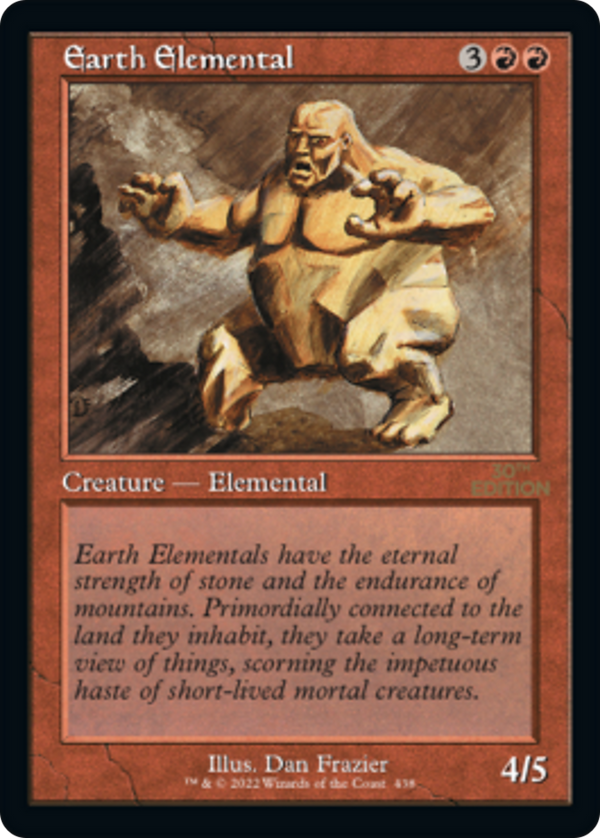 Earth Elemental (Retro Frame) (30A-438) - 30th Anniversary Edition