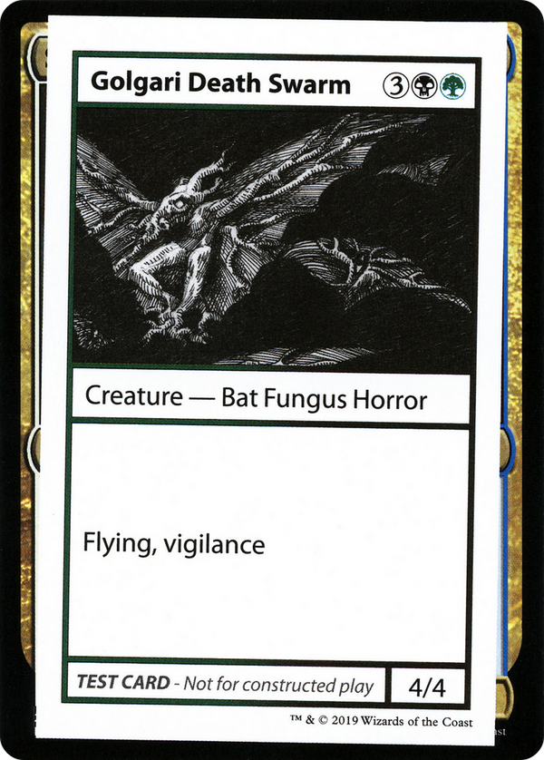Golgari Death Swarm (No PW Symbol) (CMB1-) - Mystery Booster Playtest Cards 2021