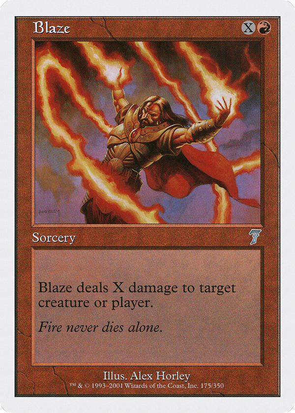 Blaze (7ED-175) - 7th Edition Foil