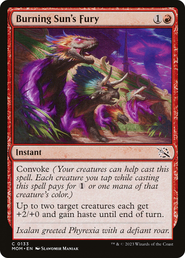 Burning Sun's Fury (MOM-133) - March of the Machine