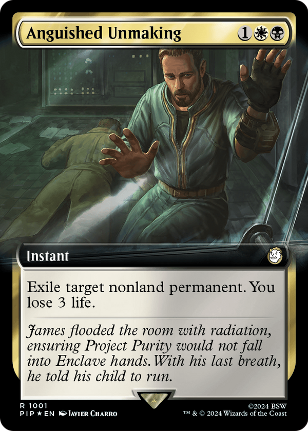 Anguished Unmaking (Extended Art) (Surge Foil) (PIP-1001) - Fallout: (Extended Art) Foil