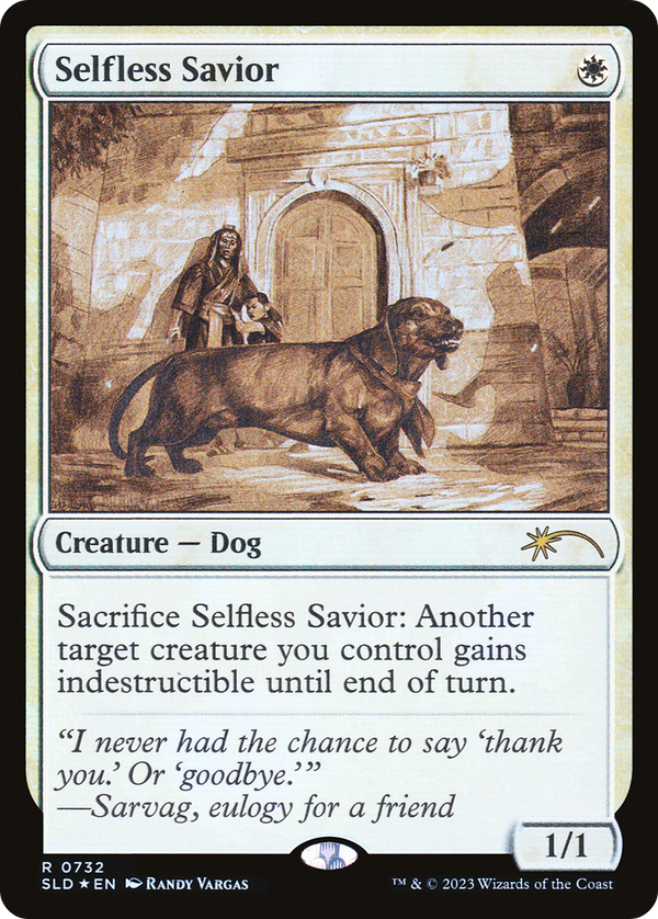 Selfless Savior (Sketch Showcase) (SLD-732) - Secret Lair Drop Foil