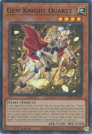 Gem-Knight Quartz (POTE-EN020) - Power of the Elements 1st Edition