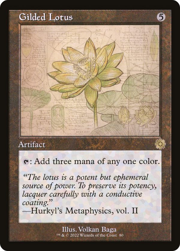 Gilded Lotus (Schematic) (BRR-080) - The Brothers' War Retro Artifacts