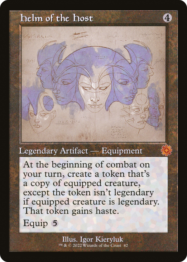 Helm of the Host (Schematic) (BRR-082) - The Brothers' War Retro Artifacts Foil