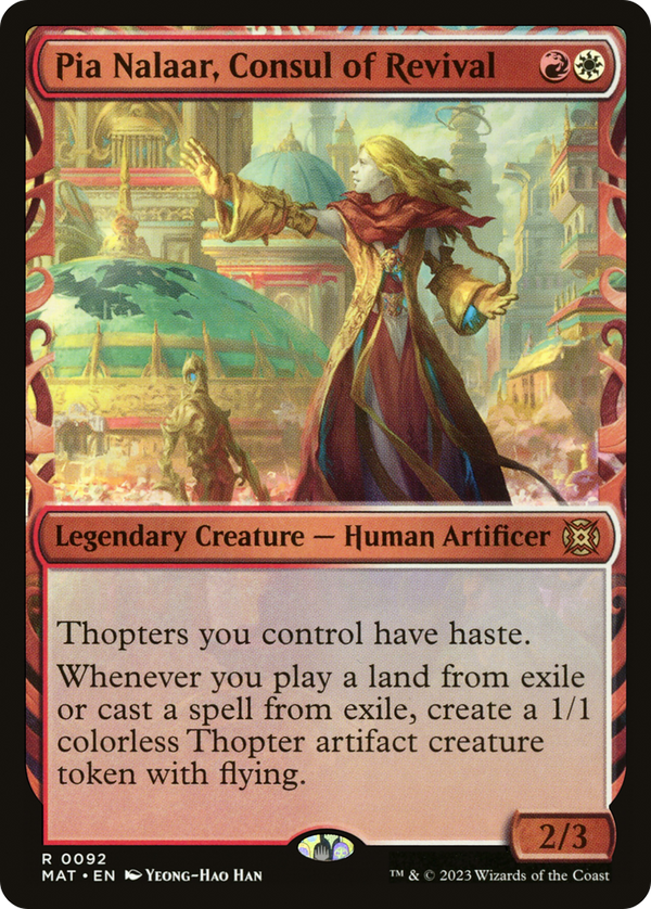 Pia Nalaar, Consul of Revival (Showcase) (MAT-092) - March of the Machine: The Aftermath: (Showcase) Foil