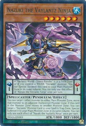 Nazuki the Vaylantz Ninja (TAMA-EN003) - Tactical Masters 1st Edition