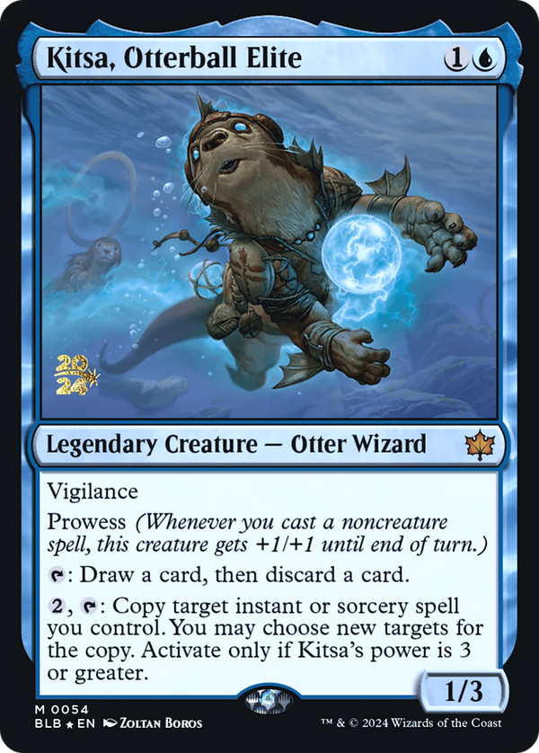 Kitsa, Otterball Elite (PRE-054) - Bloomburrow Promos Foil