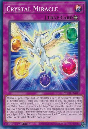 Crystal Miracle (SDCB-EN033) - Structure Deck: Legend of the Crystal Beasts 1st Edition